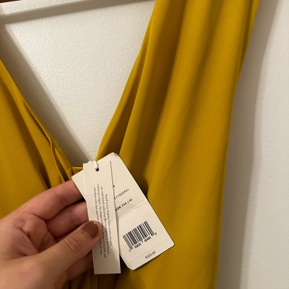 Vince Pleated Front Twist Midi Dress - Limonata NWT - Picture 10 of 13